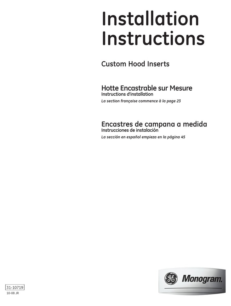 GE GE Monogram ZVC30 User manual