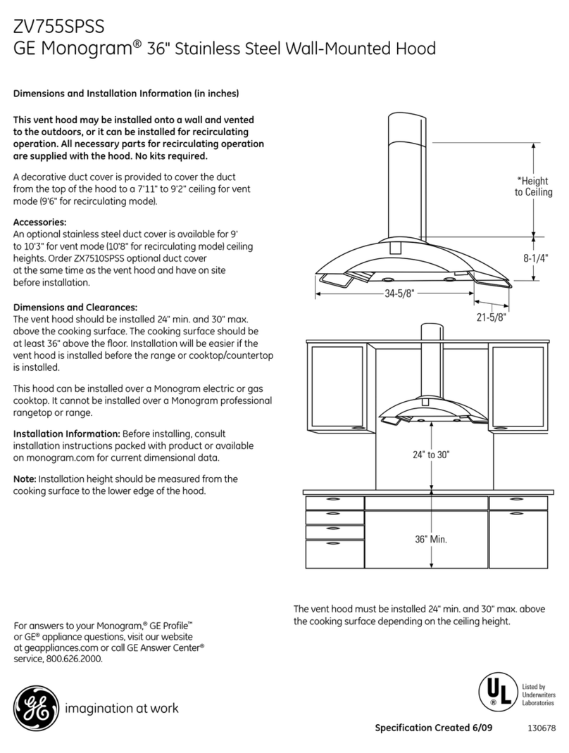 GE GE Monogram ZV755PSS Manual