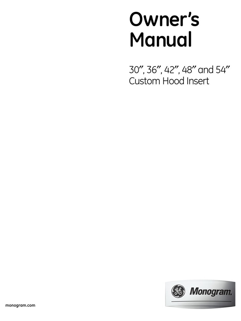 GE 48" and 54" User manual