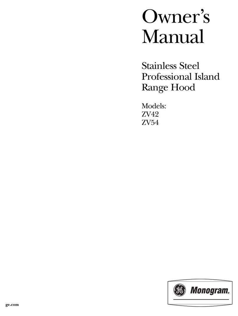 GE Monogram ZV42 owner's manual