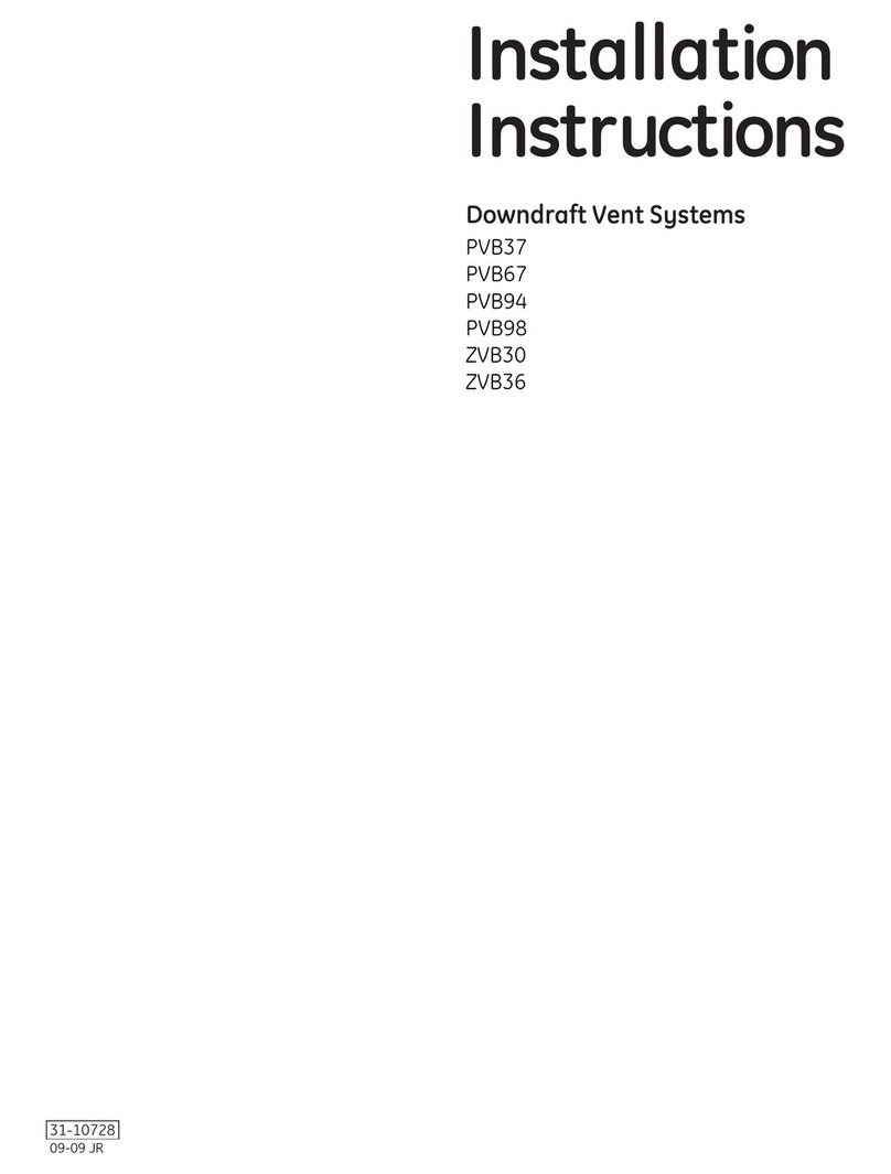 GE PVB37 User manual