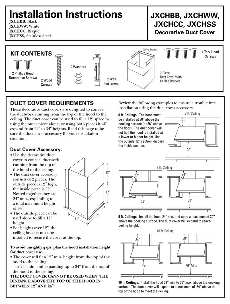 GE JXCHBB User manual