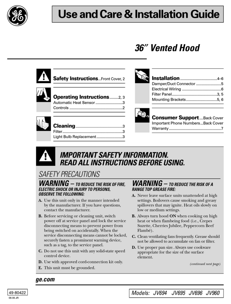 GE JV694 Training manual