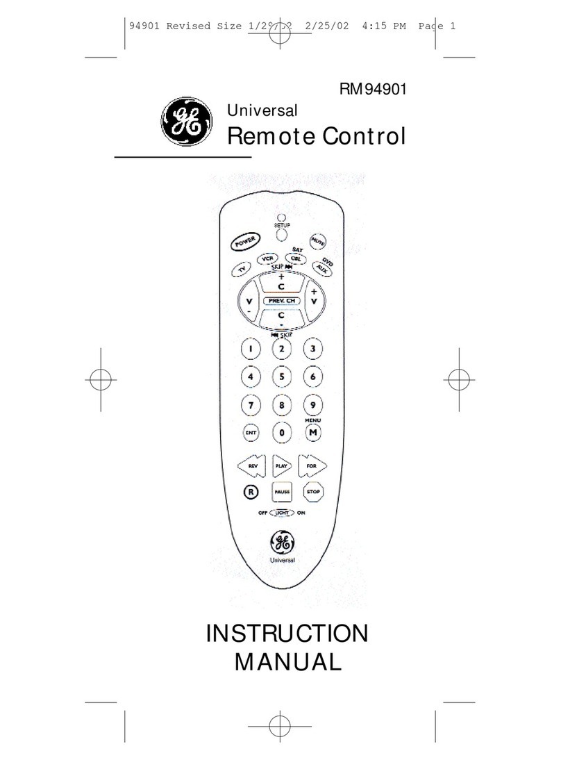 GE RM94901 User manual