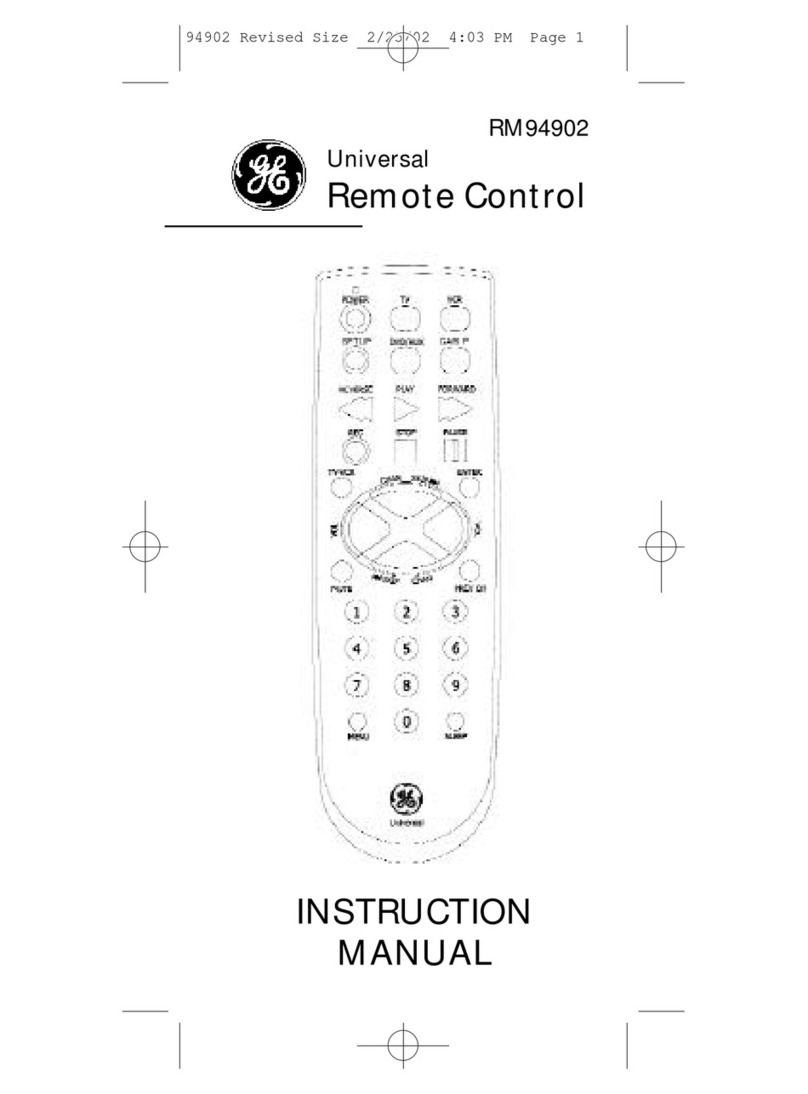 GE RM91902 User manual