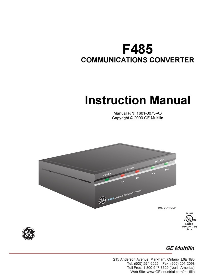 GE Multilin F485 instruction manual