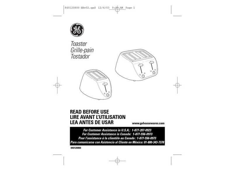 GE 840120800 User manual