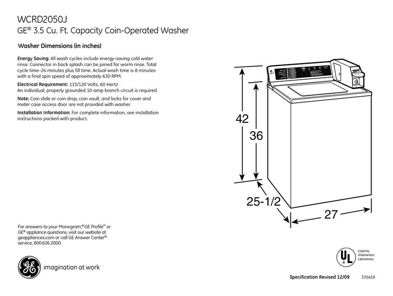 GE WCRD2050J User manual