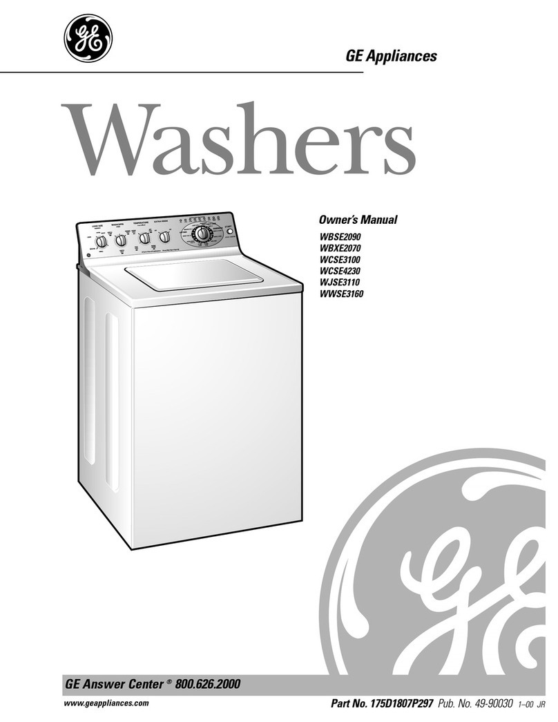 GE Profile Prodigy WBSE2090 User manual
