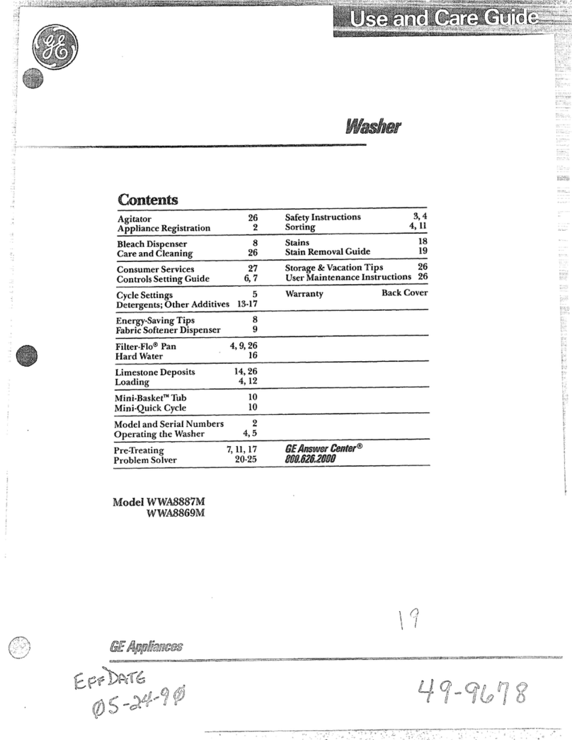 GE WW.M887M User manual