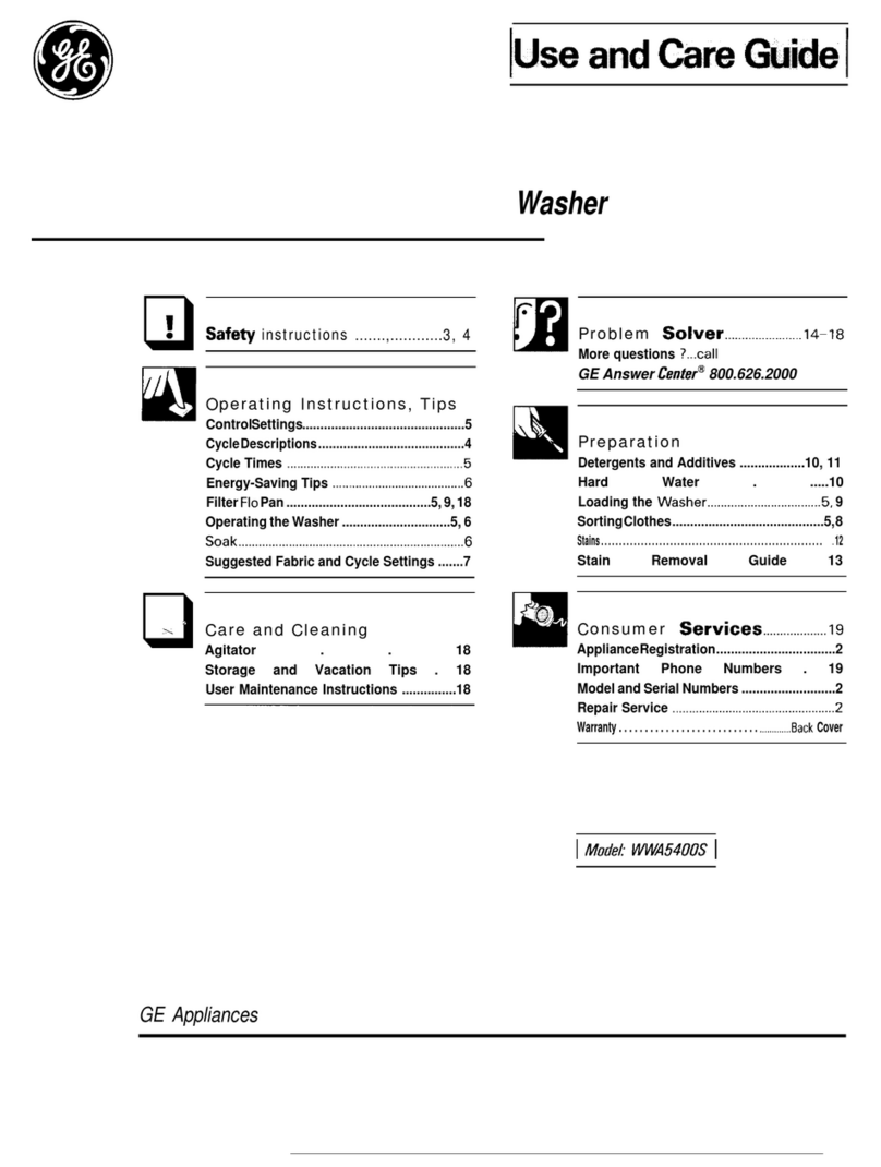 GE WWA5400S User manual