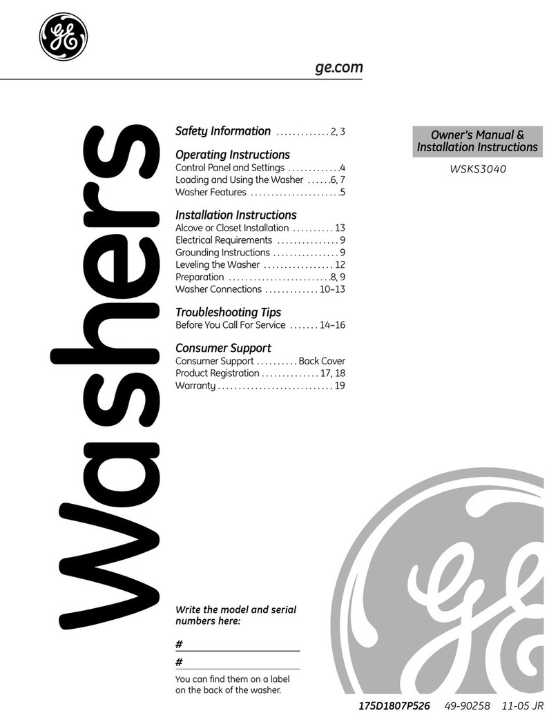 GE WSKS3040 Original instructions GE WSKS3040 Original instructions