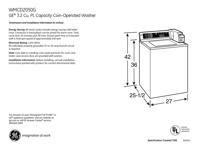 GE WMCD2050G User manual