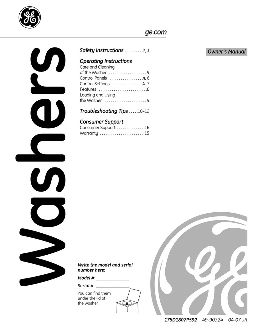 GE WJRE5550HWW User manual