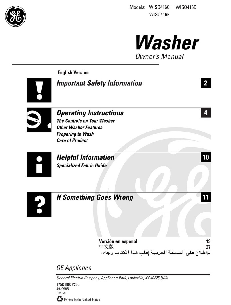 GE WISQ416C User manual