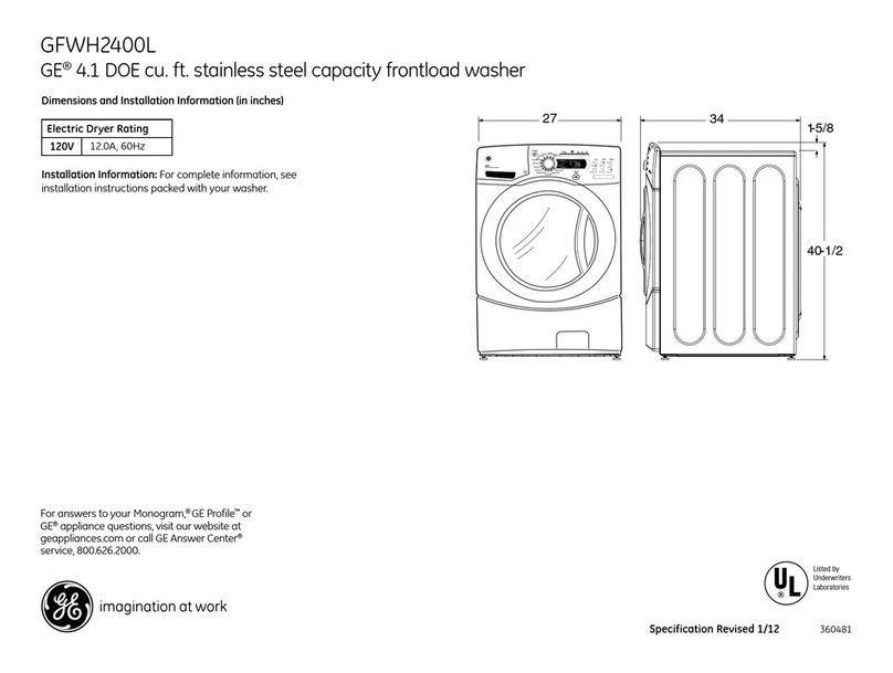 GE GFWH2400L Series Manual