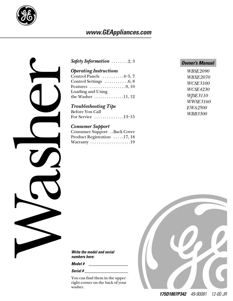 GE EWA2500 User manual