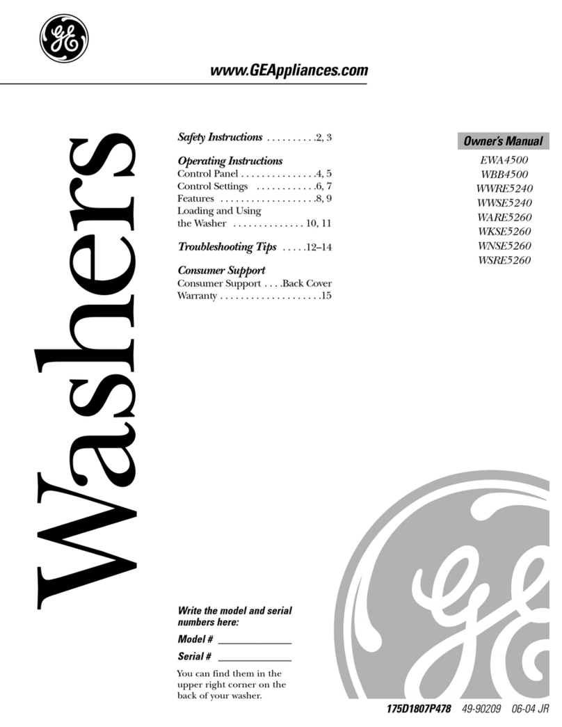 GE EWA4500 User manual
