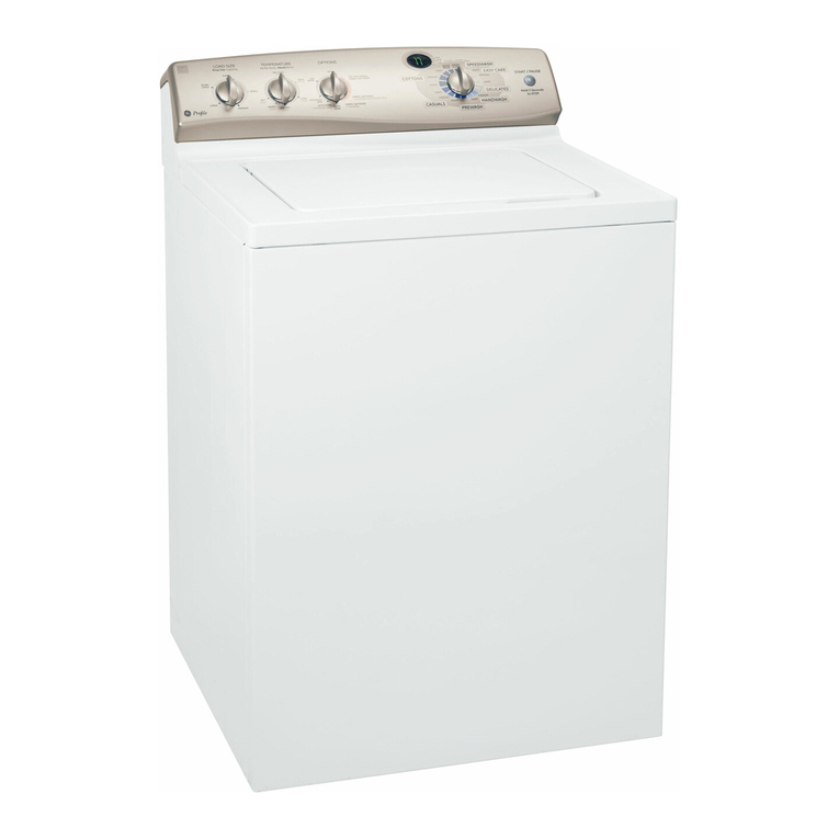 GE Profile Washer User manual