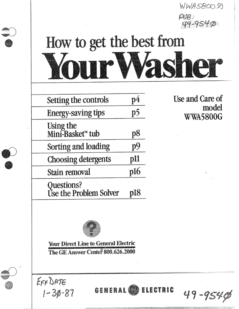 GE MINI BASKET MA5800G User manual