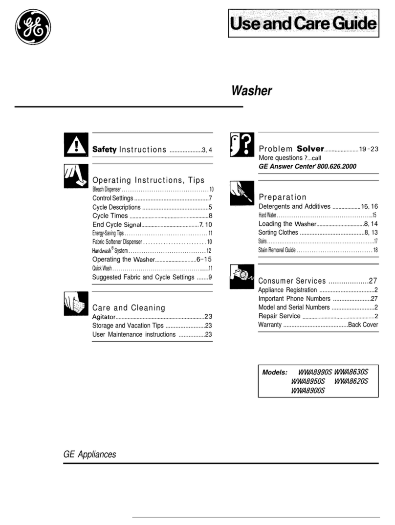 GE MA8950S User manual