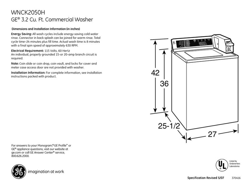 GE GE Profile WNCK2050HWC Manual