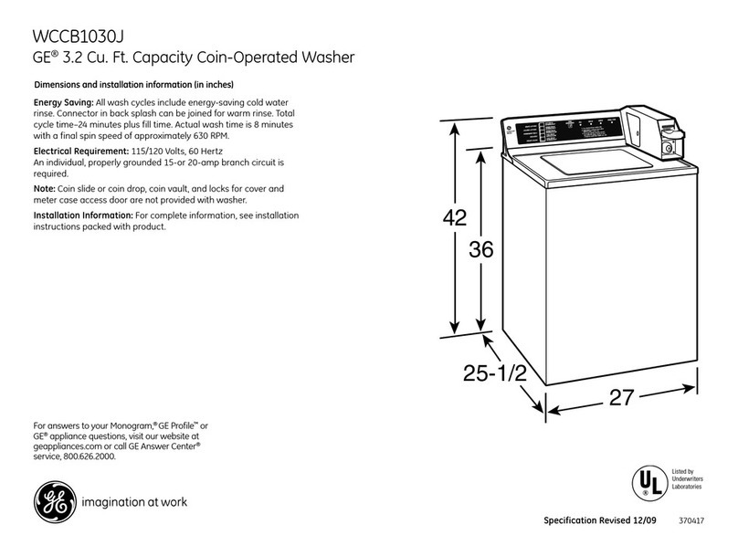 GE GE Profile WCCB1030J Manual