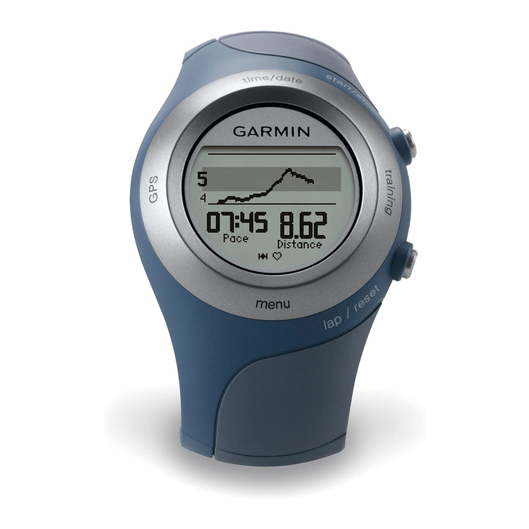 Garmin Forerunner 405CX - Running GPS Receiver User manual Garmin Forerunner 405CX - Running GPS Receiver User manual