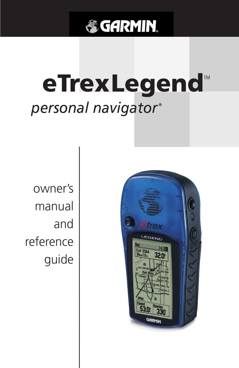 Garmin eTrexLegend TM owner's manual
