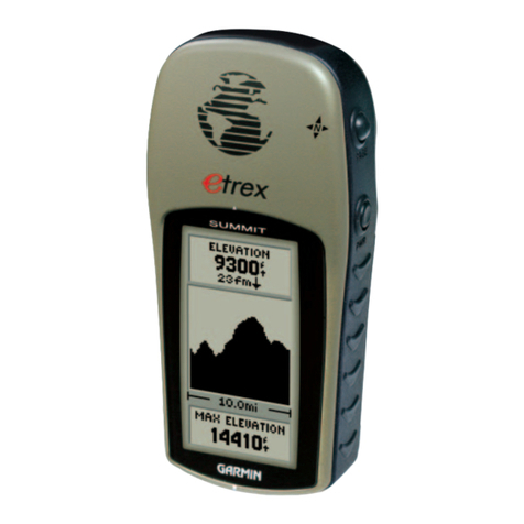 Garmin eTrex Summit - Hiking GPS Receiver Owner's manual and reference guide