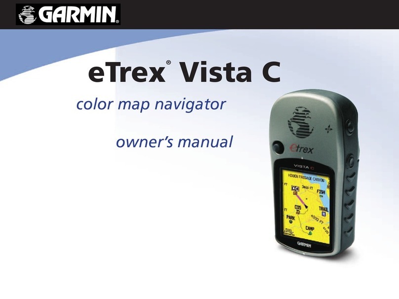 Garmin eTrex Vista C color map navigator owner's manual