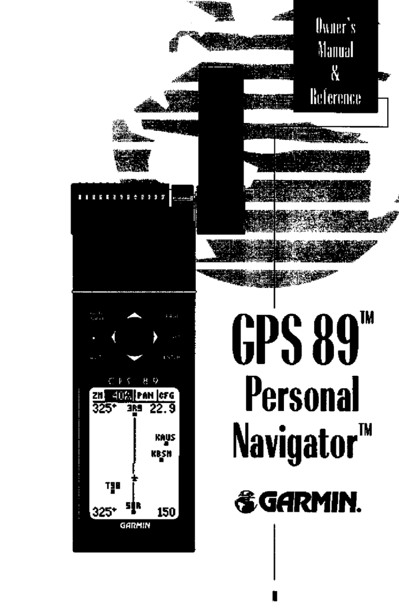 Garmin GPS 89 owner's manual
