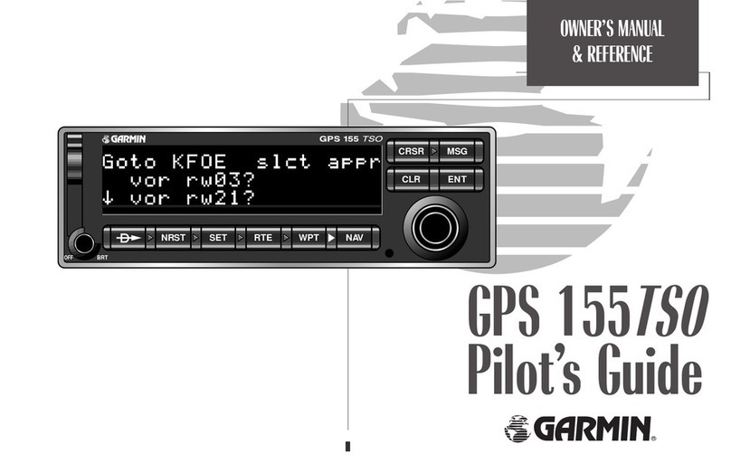 Garmin GPS 155TSO owner's manual