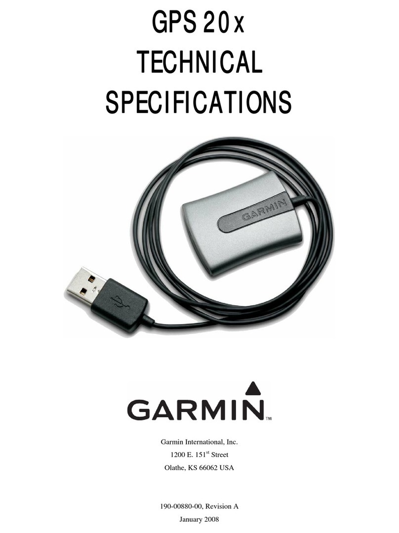 Garmin GPS 20x Technical specifications
