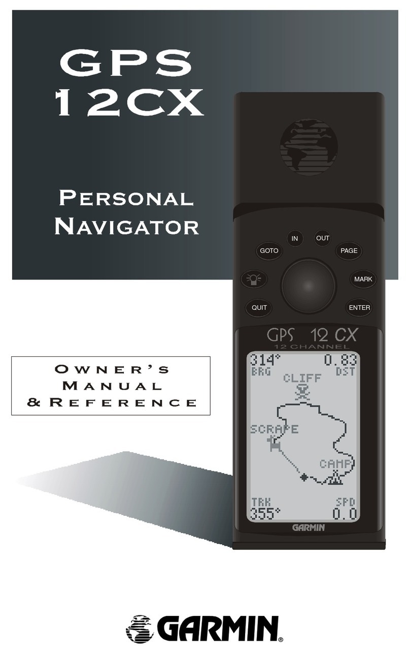 Garmin GPS 12CX User manual Garmin GPS 12CX User manual