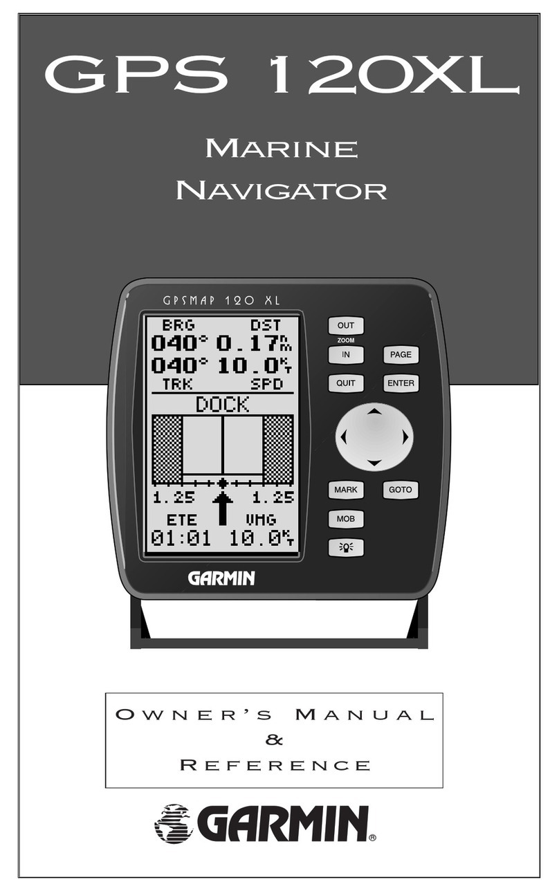 Garmin GPS 120XL User manual