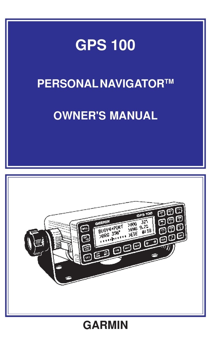 Garmin GPS 100 User manual