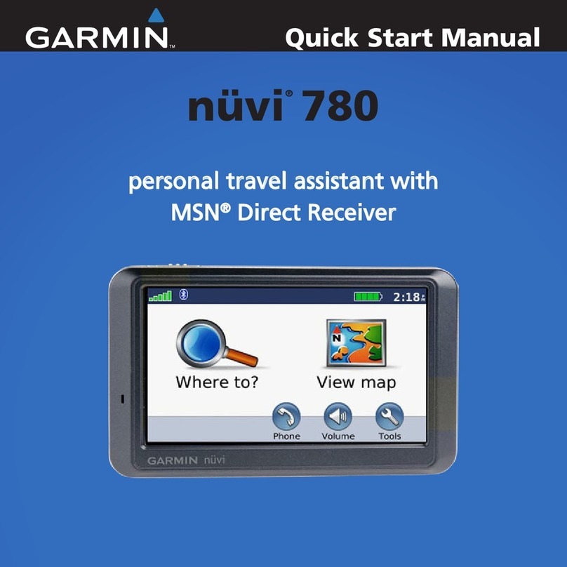 Garmin CAMPER 780 Quick start manual
