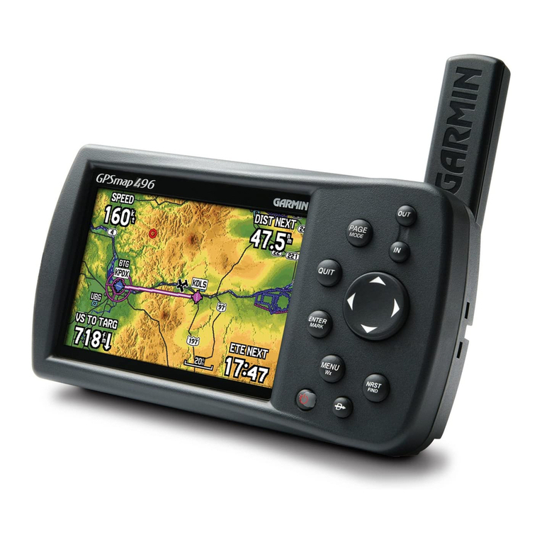 Garmin GPSMAP 496 owner's manual