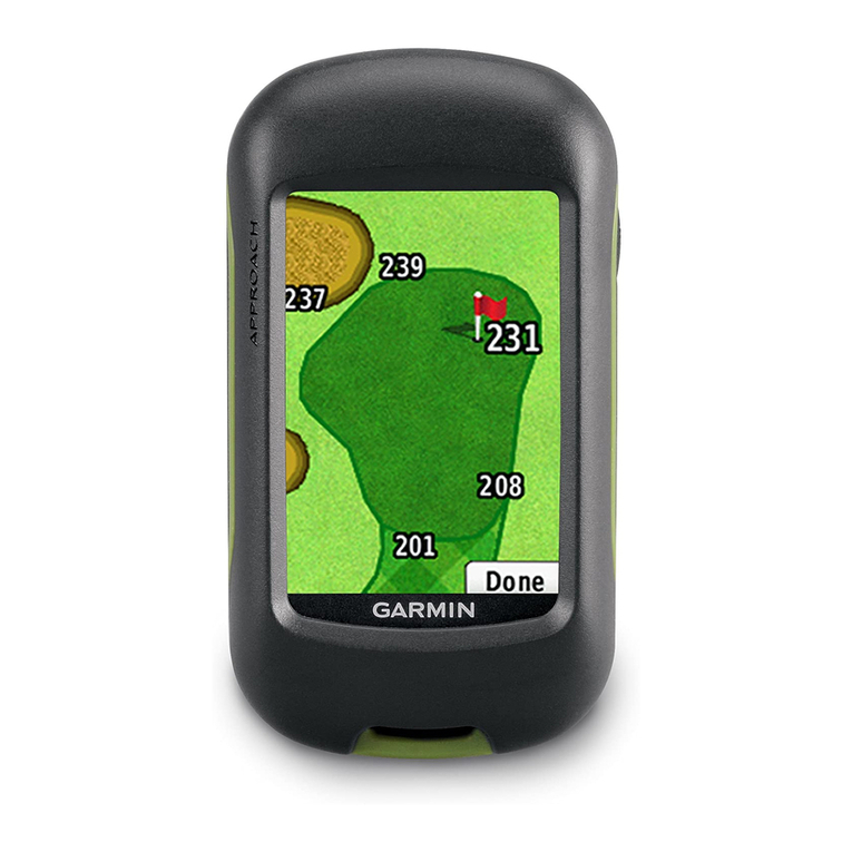 Garmin Approach G3 User manual