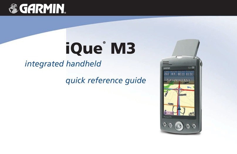 Garmin iQue M3 - Win Mobile Quick reference guide