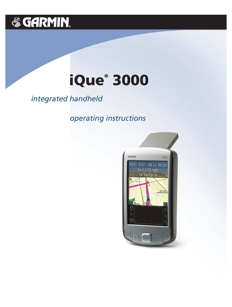 Garmin iQue 3000 operating instructions