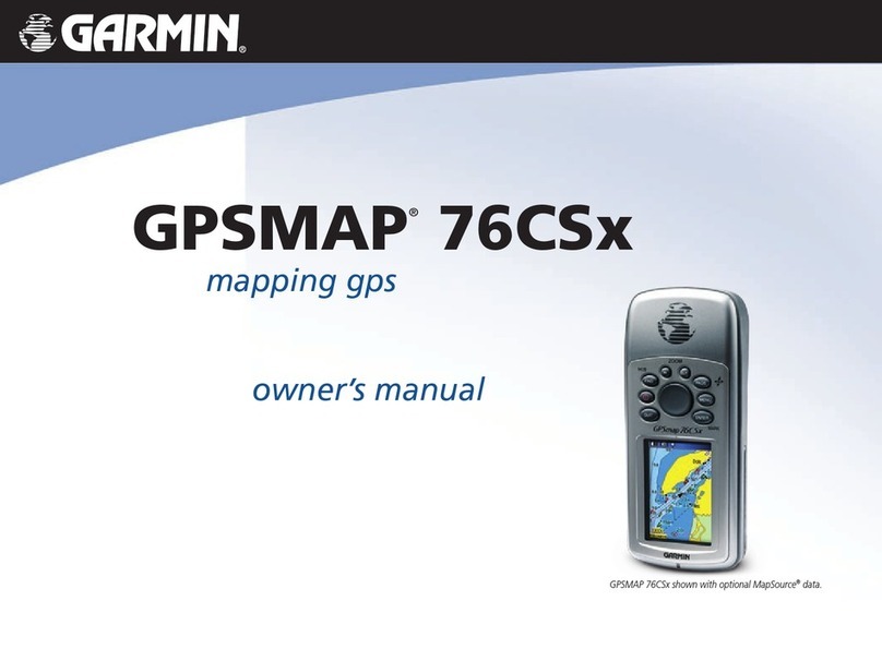 Garmin GPSMAP 76 CSx owner's manual