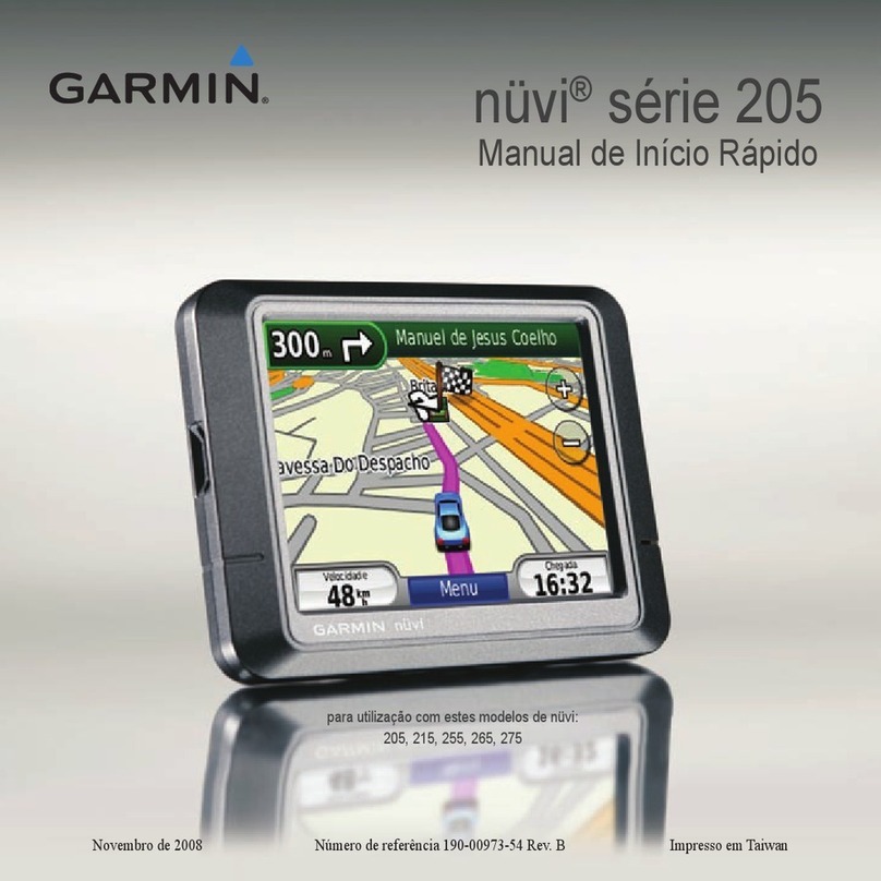 Garmin Nuvi 205 Series Quick start manual