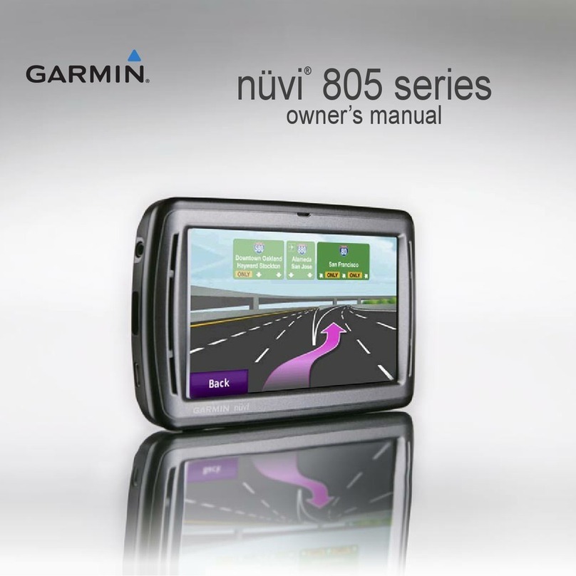 Garmin nuvi 805 series owner's manual