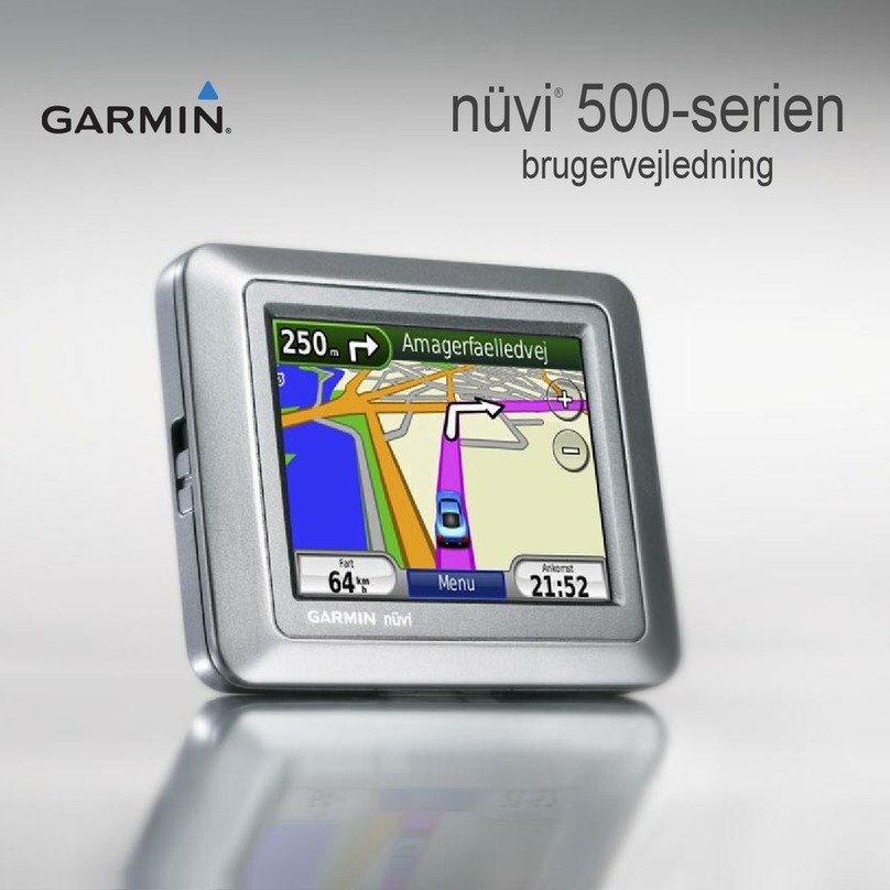 Garmin nuvi 500-Series Brugervejledning