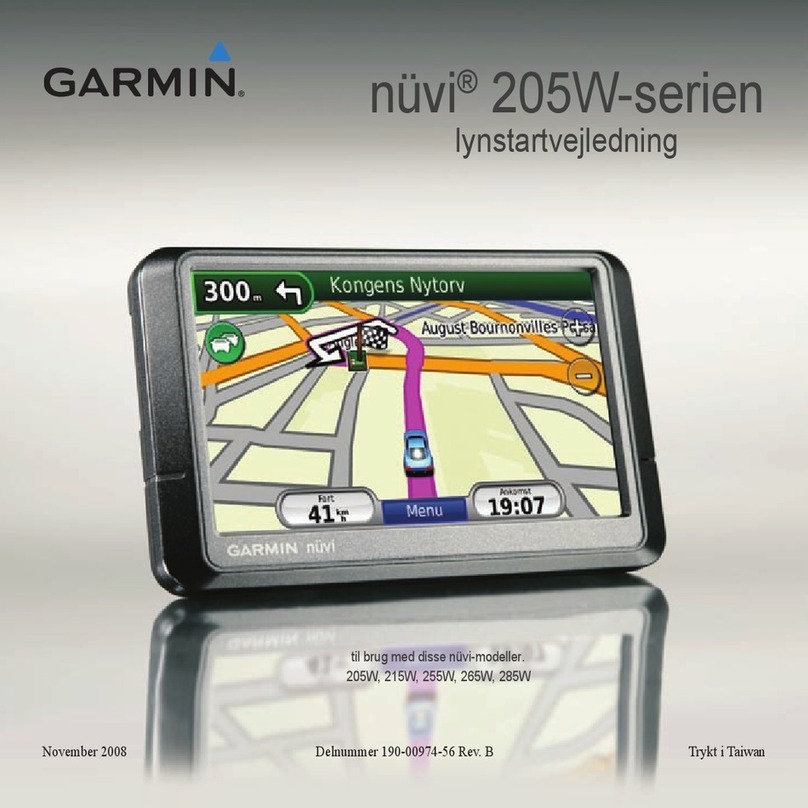 Garmin nuvi 205W-Series User manual