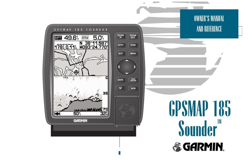 Garmin GPSMAP 185 Sounder User manual