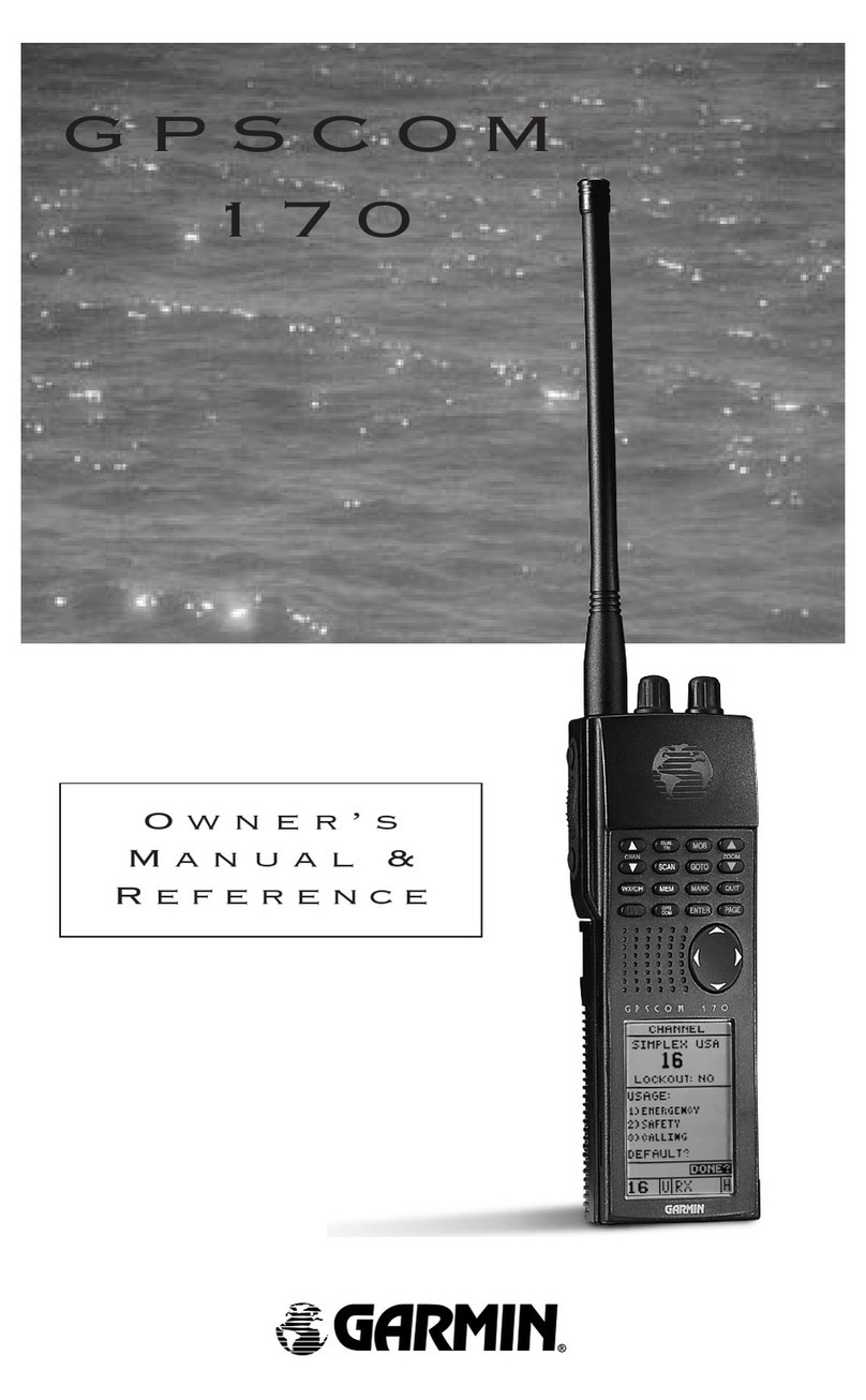 Garmin GPSCOM 170 User manual