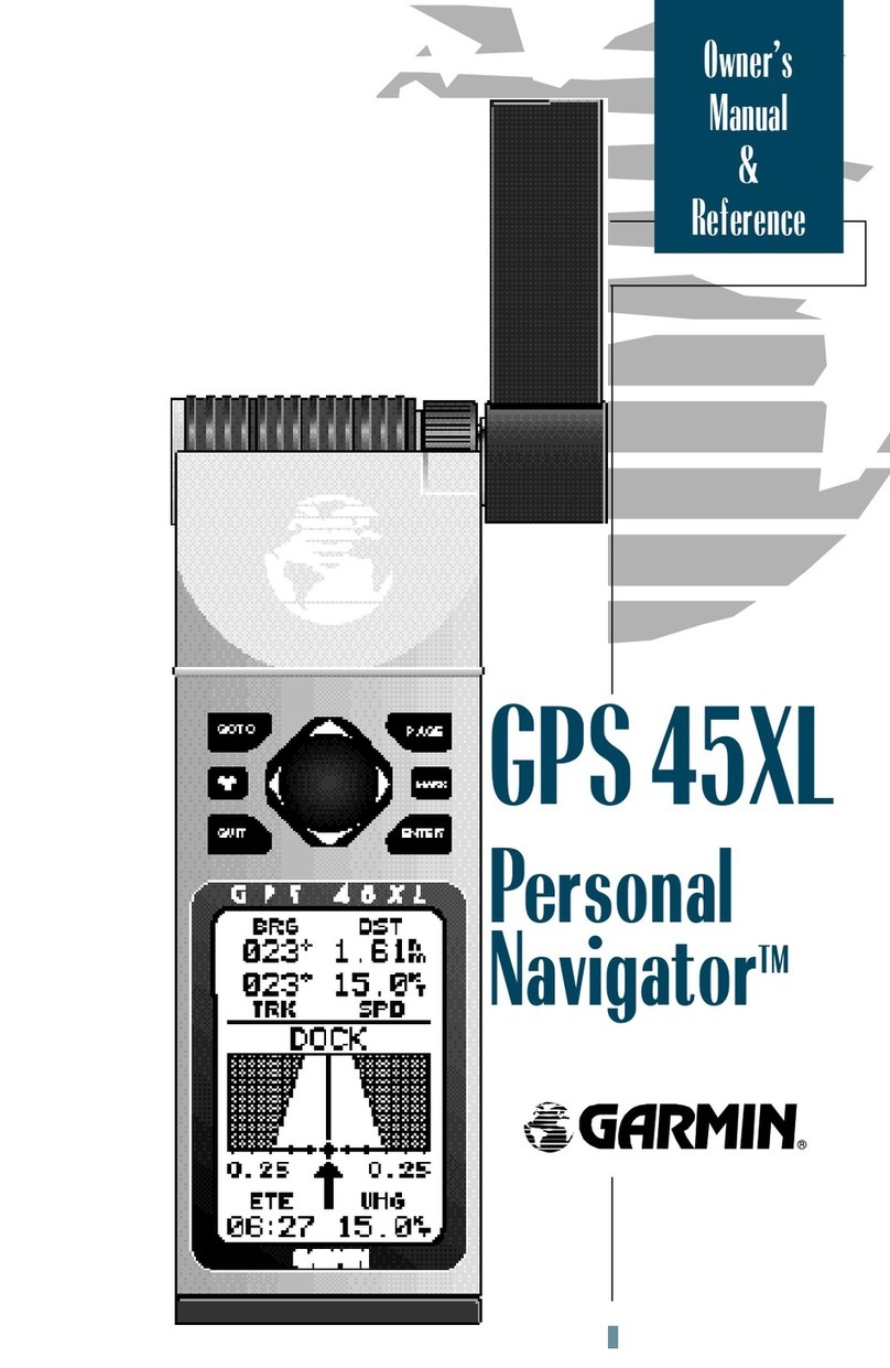 Garmin Personal Navigator GPS 45XL Owner's  manual  & reference